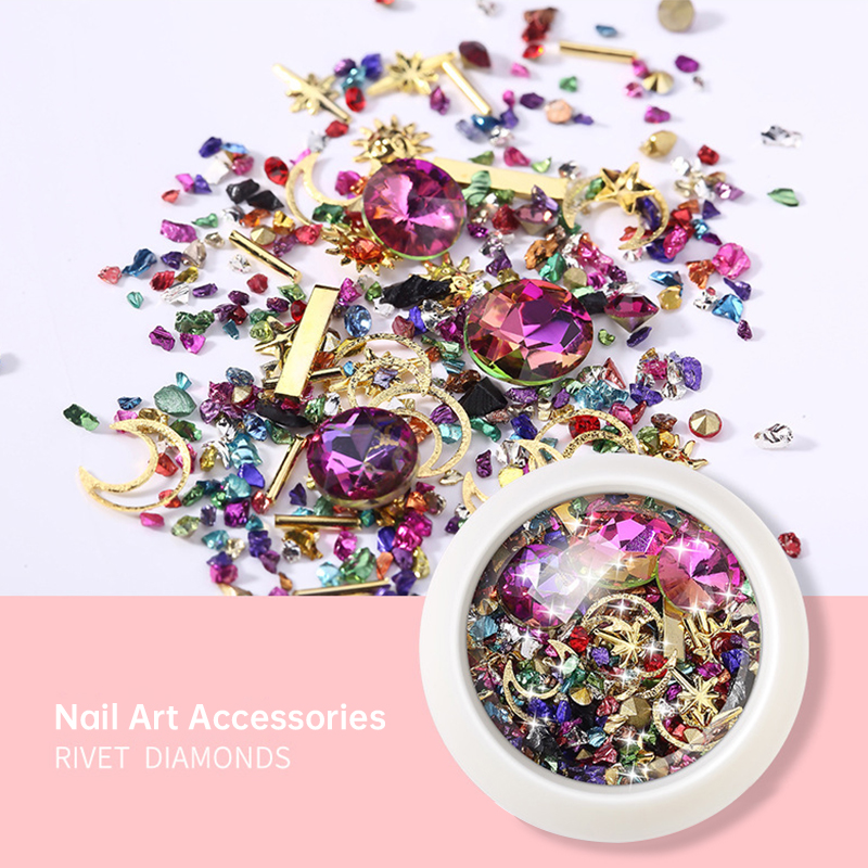 Resin Art Phone Case - Kamienie żywiczne biżuteria metalowy nit diamentowa