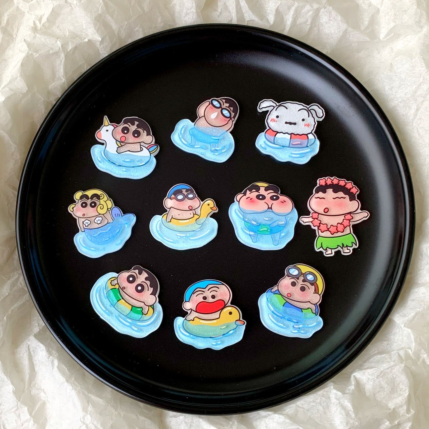 Resin Art Phone Case - Akcesoria z żywicy Crayon Shin-chan, kubek