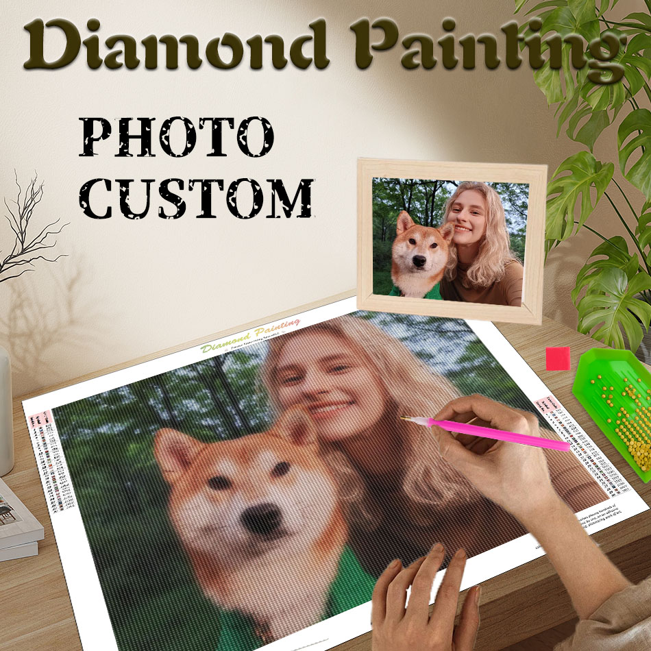 Resin Art For Wedding Gift - Obraz diamentowy PhotoCustom, twórz sztukę ścienną,