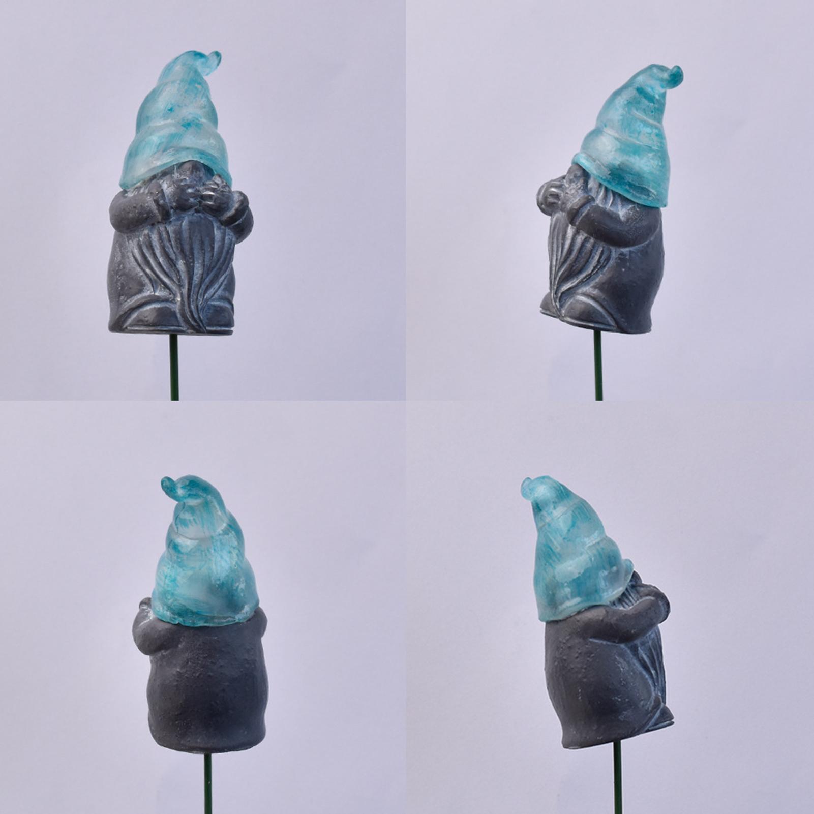Resin Art Resin - Dekoracyjne ozdobne paliki ogrodowe, 3-częściowy zestaw,