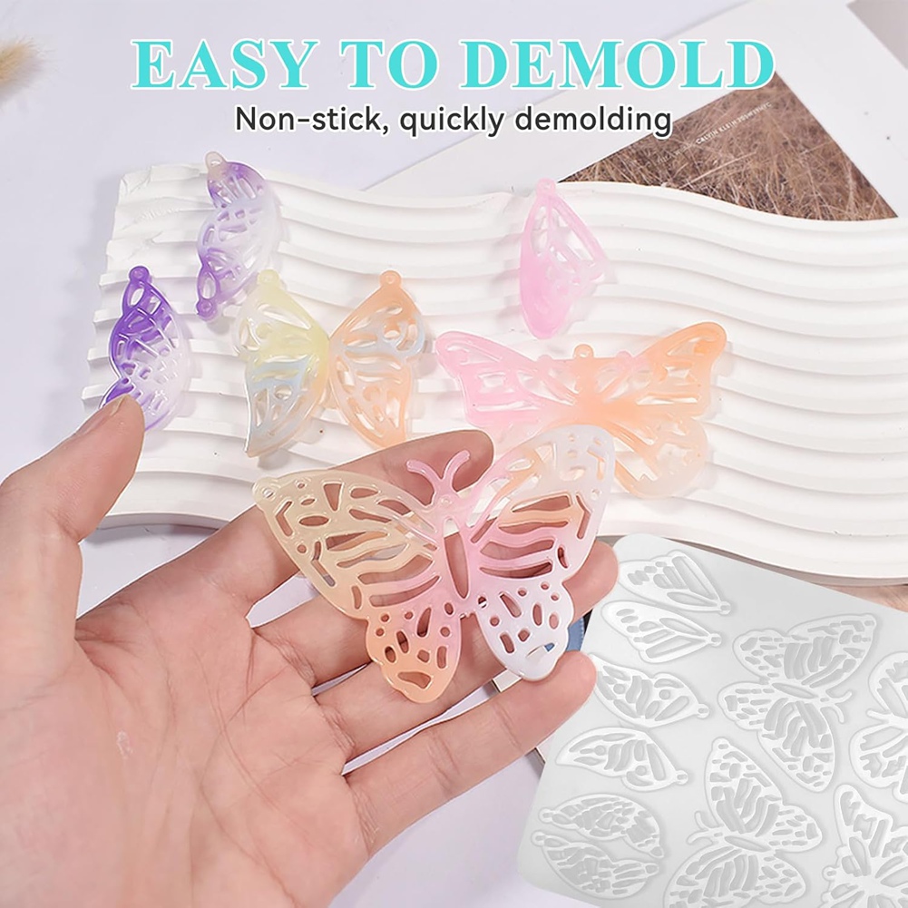 Resin Art Earrings Kit - A20I 143-częściowy zestaw form do żywicy