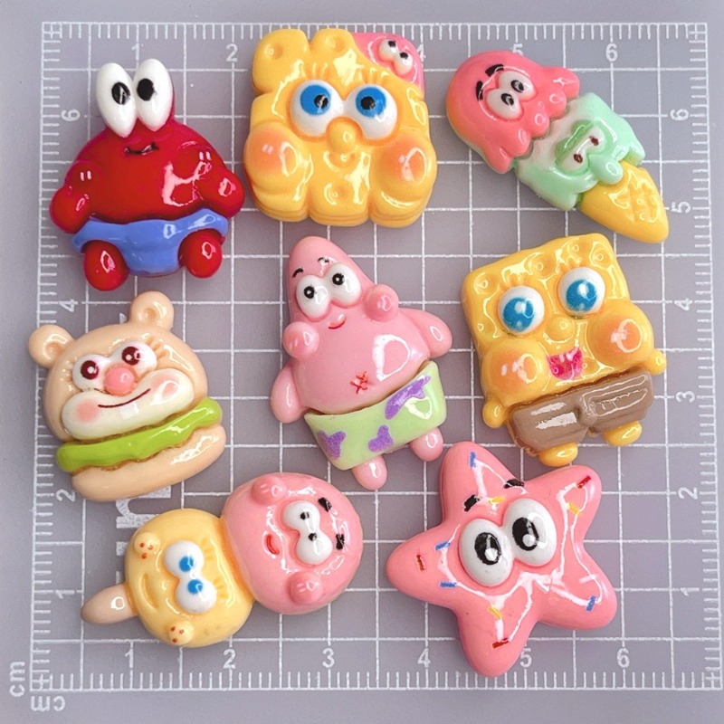 Resin Art Phone Case - 8 SZT. Urocze figurki z żywicy