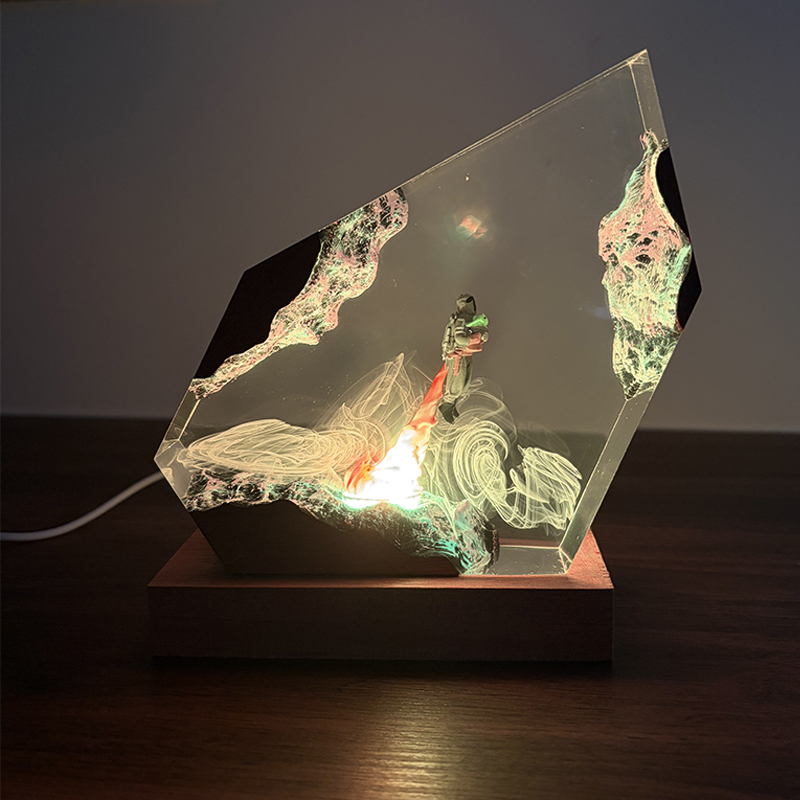 Resin Art Resin - Figurka Anime Sci-fi Organizm Żywiczny Lampka