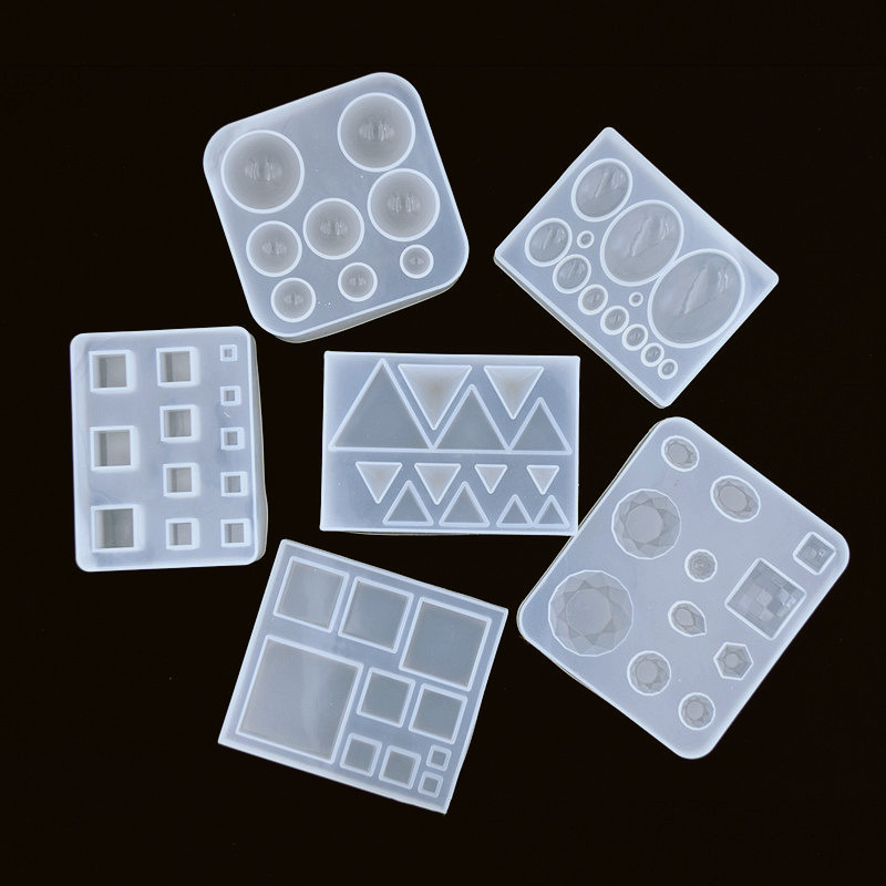 Resin Art Cube - Śliczne koraliki Trójkątna kostka Silikonowa forma