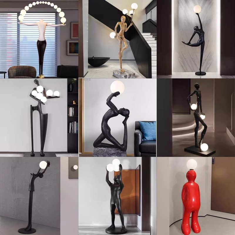 Resin Art In Floor - Lampa podłogowa do salonu Rzemiosło Hotel
