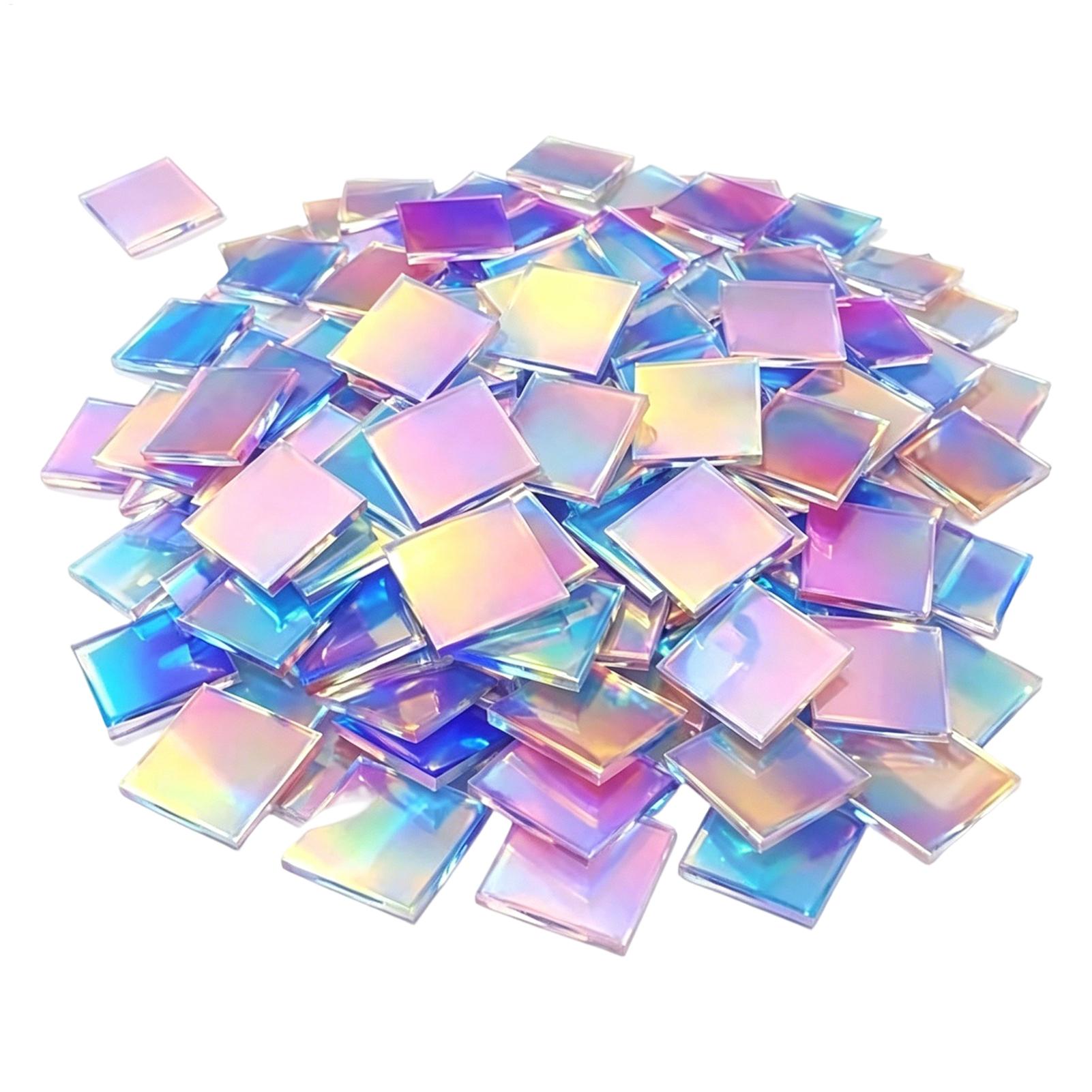 Resin Art Supplies - Mini Arkusze Akrylowe 100 Sztuk Tęczowe