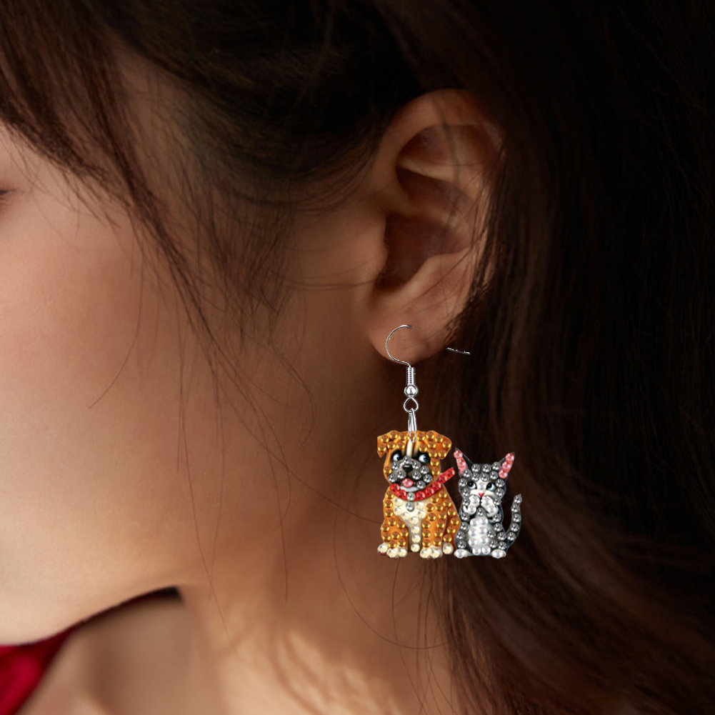 4 pary dwustronnych kolczyków  – Resin Art Earrings Kit recenzja i cena