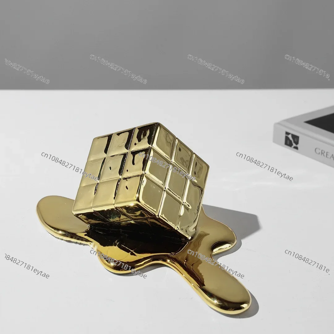 Złota Żywiczna Kostka Geometry – Resin Art Cube recenzja i cena