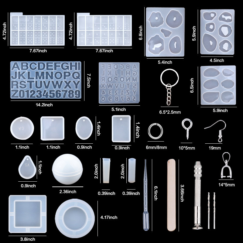 Zestaw silikonowe formy żywicz – Resin Art Earrings Kit recenzja i cena