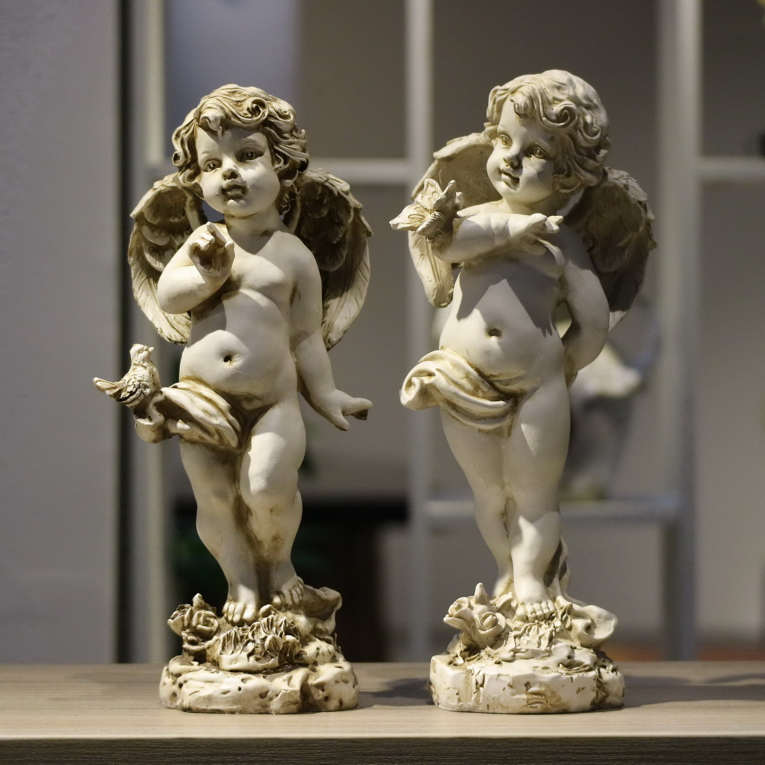 Retro Figurka Anioła z Żywicy  – Resin Art For Wedding Gift recenzja i cena