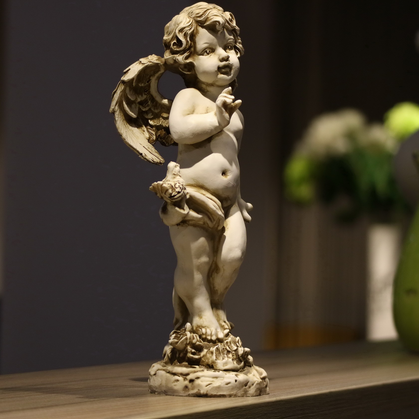 Retro Figurka Anioła z Żywicy  – Resin Art For Wedding Gift recenzja i cena