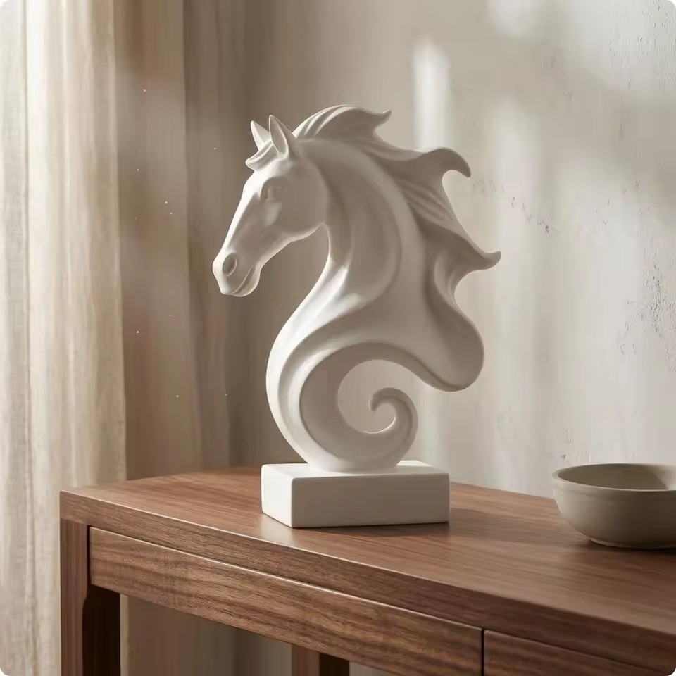 Kostka z rzeźbą głowy konia, K – Resin Art Cube recenzja i cena