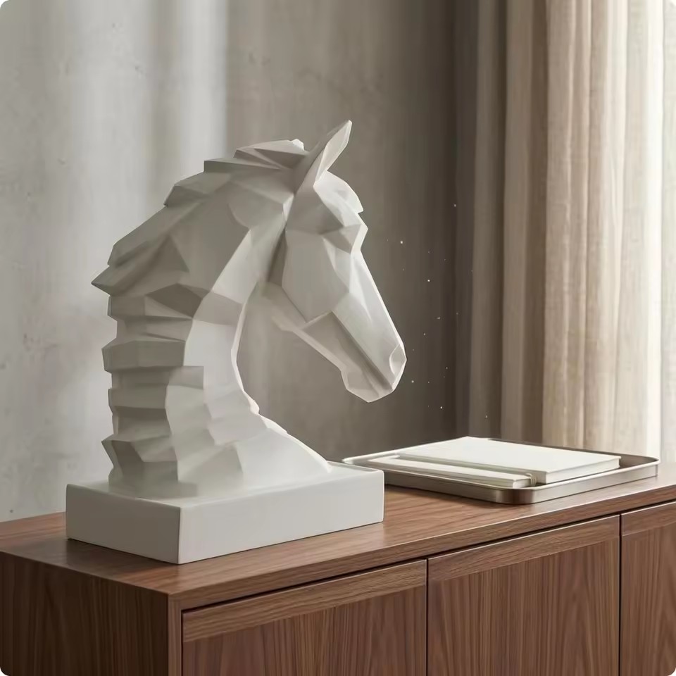 Kostka z rzeźbą głowy konia, K – Resin Art Cube recenzja i cena