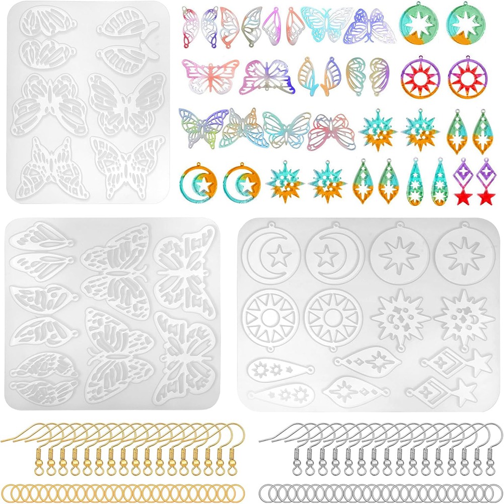 A78I 143-częściowy zestaw form – Resin Art Earrings Kit recenzja i cena