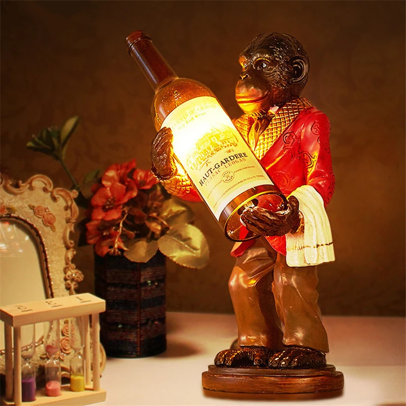 Retro Monkey Lamp Vintage Żywi – Resin Art In Floor recenzja i cena