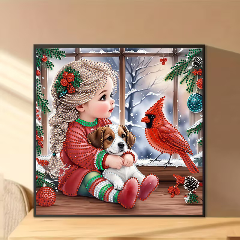 Zimowa dziewczyna z psem - zes – Resin Art Work recenzja i cena