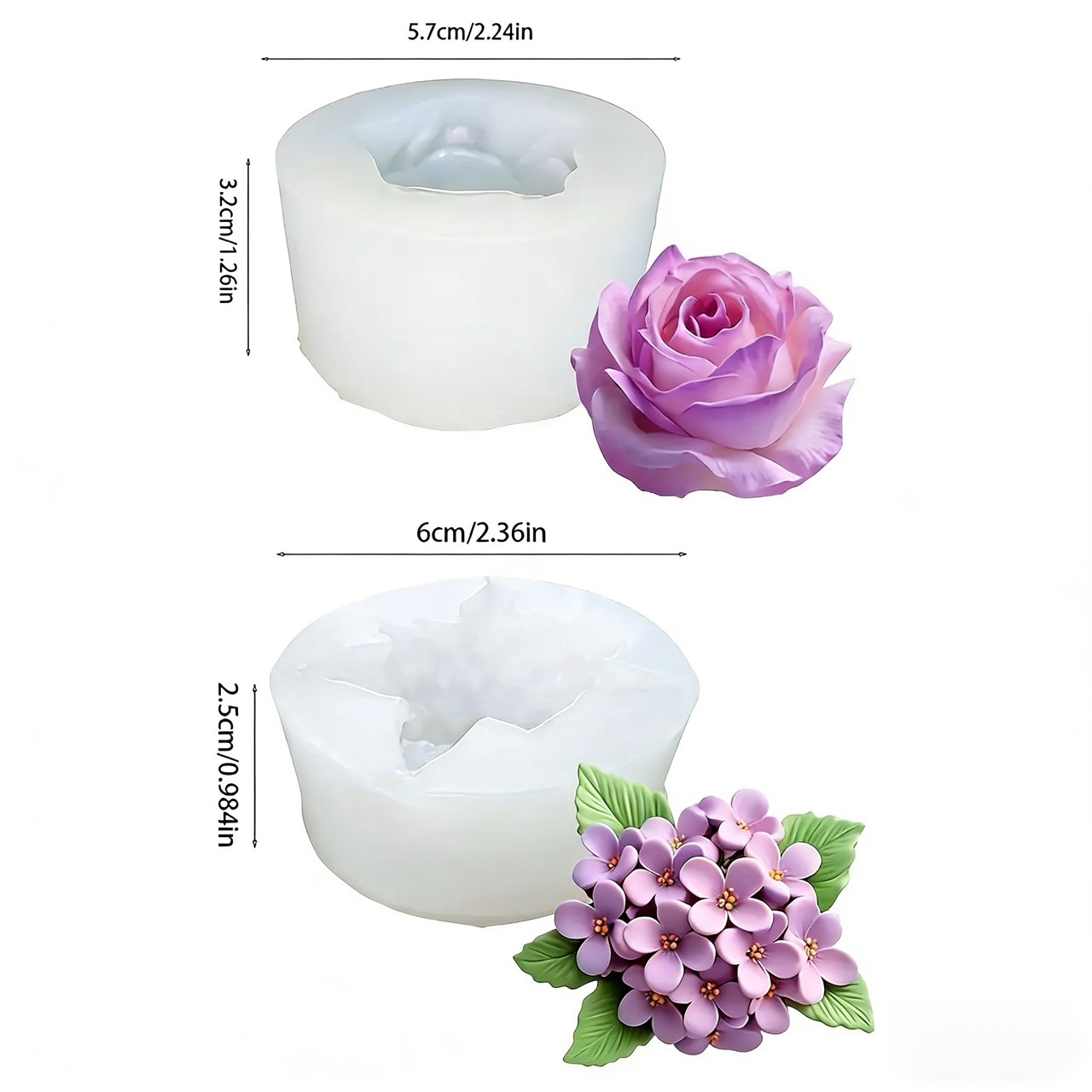 2 sztuki silikonowych form 3D  – Resin Art For Wedding Gift recenzja i cena