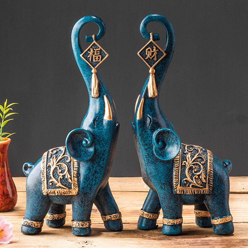 Para chińskich figurek słoni n – Resin Art For Wedding Gift recenzja i cena