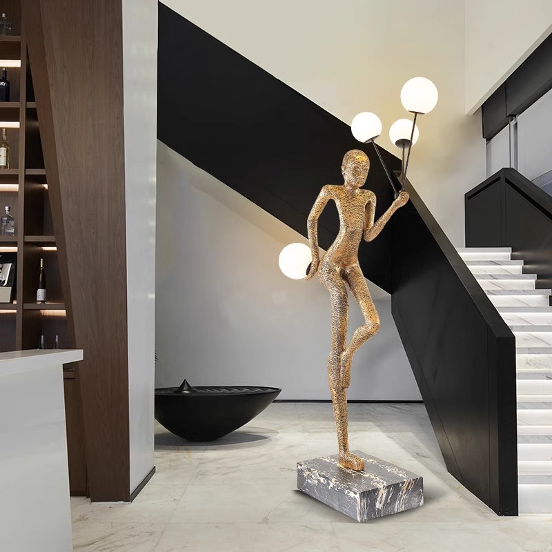 Lampa podłogowa do salonu Rzem – Resin Art In Floor recenzja i cena