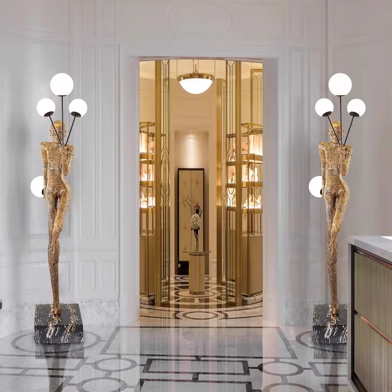 Lampa podłogowa do salonu Rzem – Resin Art In Floor recenzja i cena