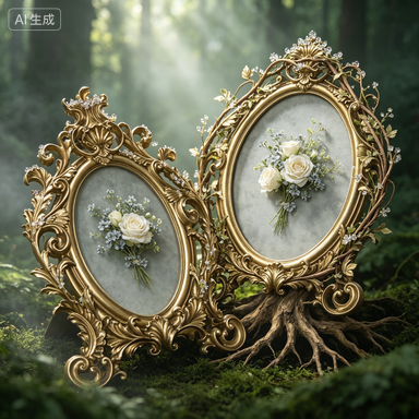 Retro Złota Owalna Ramka na Zd – Resin Art For Wedding Gift recenzja i cena