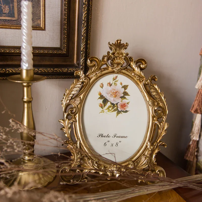 Retro Złota Owalna Ramka na Zd – Resin Art For Wedding Gift recenzja i cena