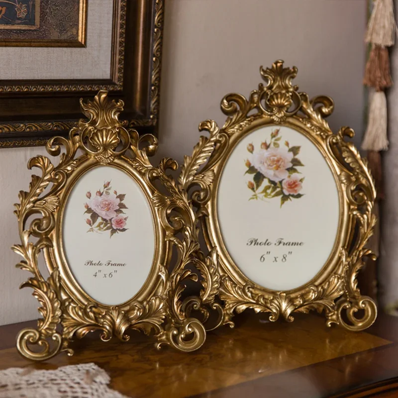 Retro Złota Owalna Ramka na Zd – Resin Art For Wedding Gift recenzja i cena
