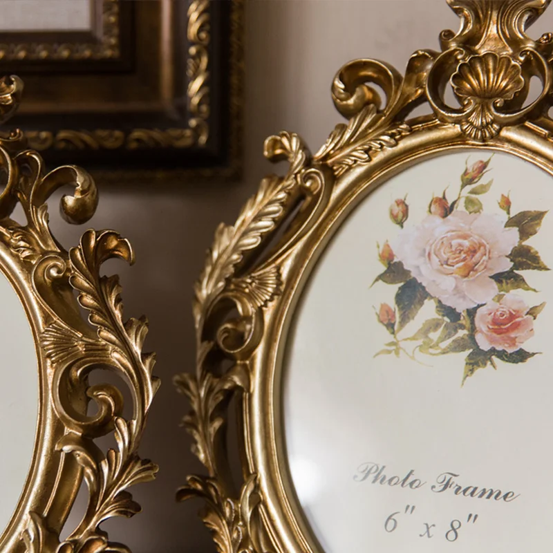Retro Złota Owalna Ramka na Zd – Resin Art For Wedding Gift recenzja i cena